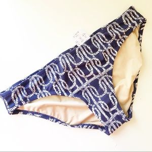 NWT J. CREW FACTORY Nautical Bikini Bottoms SZ M